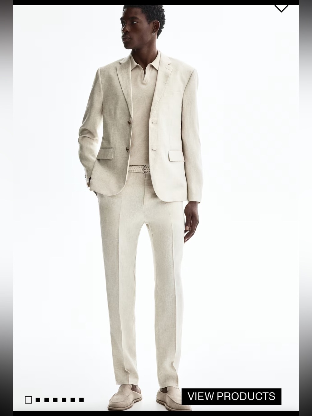 H&M Men’s Relaxed Fit Linen Blend Pants